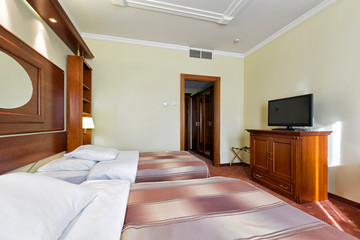 Interior of a hotel room