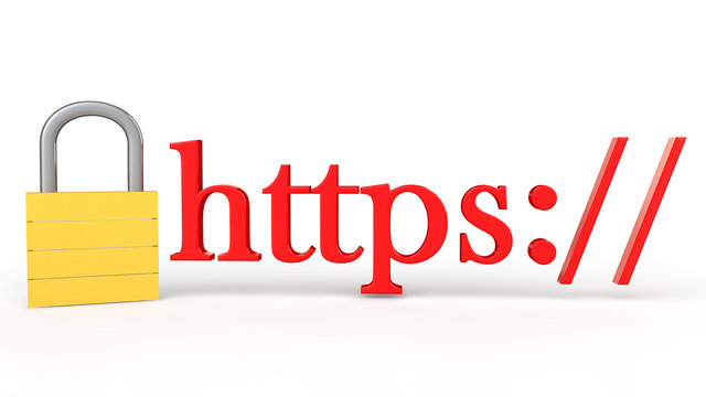 3d secure web communication concept