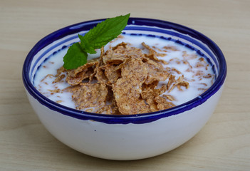 Cornfalkes breakfast
