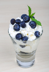 Blueberry with mascarpone
