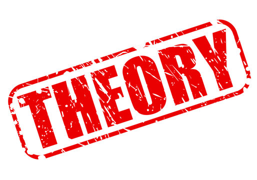 THEORY red stamp text