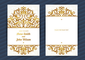 Vintage ornate cards in Eastern style. © Anna Pogulyaeva