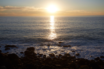sunset over the sea in South Africa