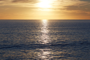 sunset over the sea in South Africa