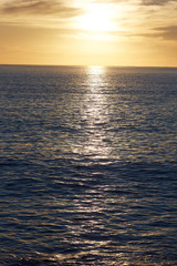 sunset over the sea in South Africa