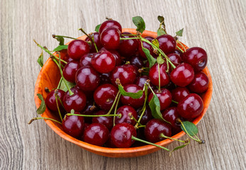 Cherry in the bowl