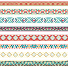 Seamless pattern. Vector illustration for tribal design. Ethnic motif.

