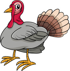 turkey bird farm animal cartoon