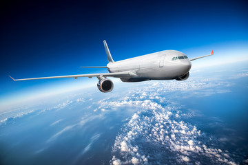 Fototapeta na wymiar Passenger Airliner in the sky