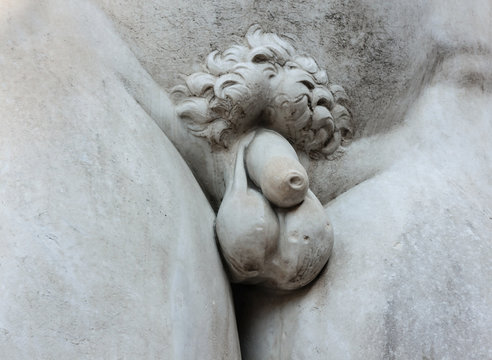 Detail of David - Florence, italy