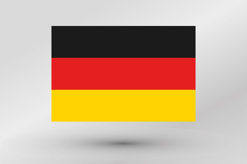 Flag Illustration of the country of  Germany