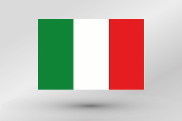 Flag Illustration of the country of  Italy