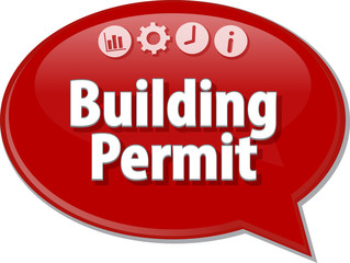 Building Permit  blank business diagram illustration