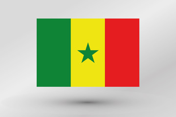 Flag Illustration of the country of  Senegal