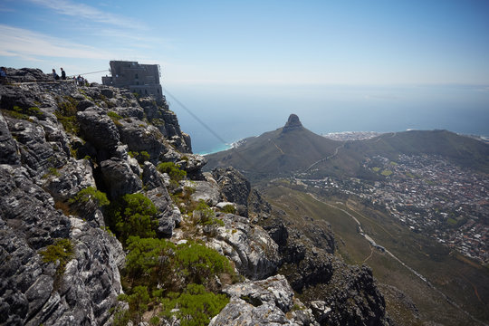 beautiful mountain landscape in South Africa from a height