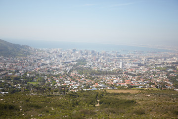 beautiful mountain landscape in South Africa from a height
