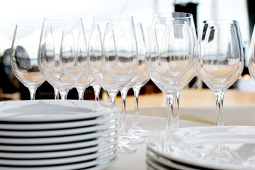 dishes at the buffet