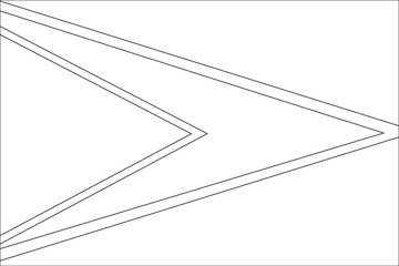 Fototapeta premium Skeleton Flag Illustration of the country of Guyana