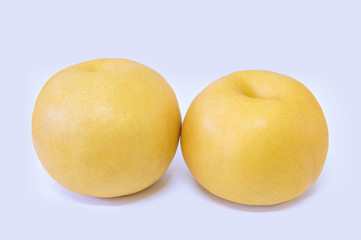 Pears isolated on white background.