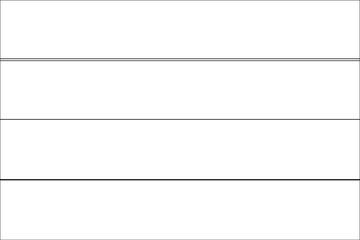 Obraz premium Skeleton Flag Illustration of the country of Mauritius