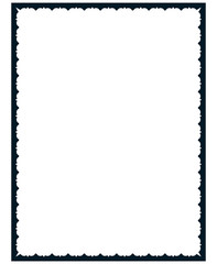 Vector simple vintage picture frame isolated