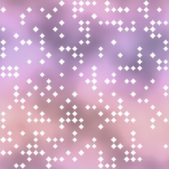 Seamless pattern with rhombus motif on pink