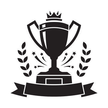 Vector Trophy Black Cup Silhouette