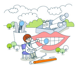 Illustration of medical science