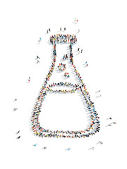 group people  shape bulb medicine
