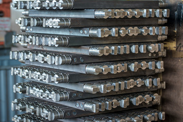 Industrial building with machines
