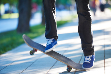 Fototapeta na wymiar skateboard jump