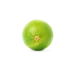 Lime fruit isolated over the white background