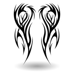 Hand Drawn Tribal Tattoo