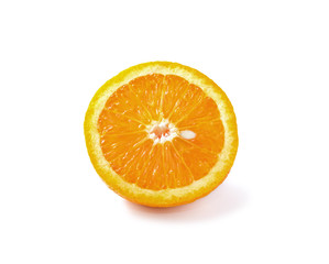 Orange on a white background