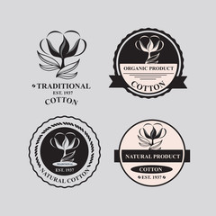 Cotton icons, natural product.