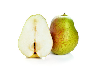 pears  on white background