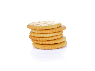 Bread, biscuits on a white background.
