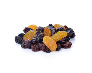 raisins isolated on white background