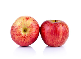 Fototapeta na wymiar Red apple isolated on white background