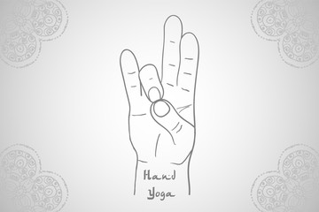 Element yoga Prithivi mudra hands