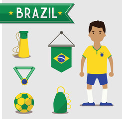 Football Boy from Brazil