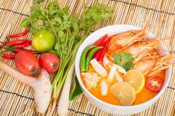 Tom Yum Goong, Thai hot spicy soup shrimp