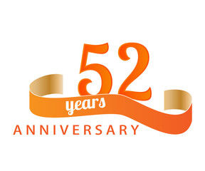 52 year anniversary logo
