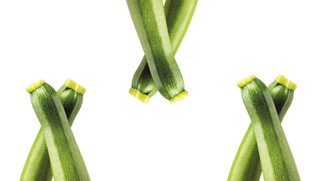 Six courgettes