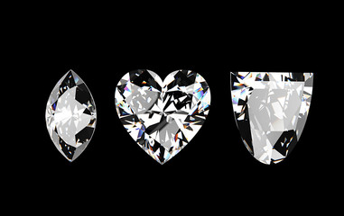 Diamonds. Jewelry background