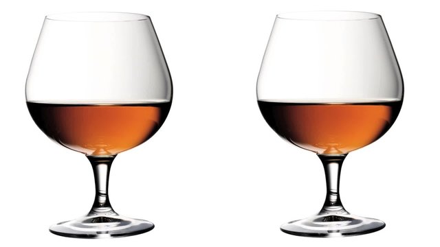 Two glasses of cognac