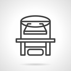 Fototapeta premium X-ray device line vector icon