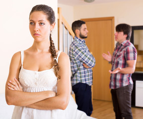 Quarrel in young polygamous family