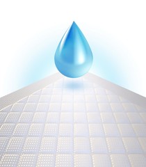 3d disposable bed sheet with blue water drop