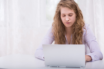 Teenager stalking classmate on internet